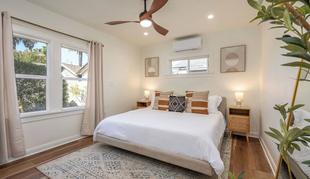 Modern, Quiet 1BR with W/D + AC and Covered Parking