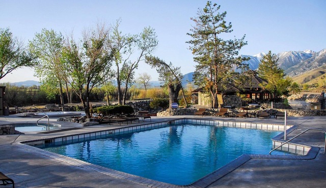 Mountain Views. Outdoor Hot Springs & Pool