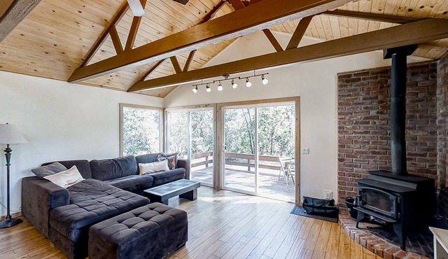 Mountainside home, dog-friendly, with deck, fireplace, washer/dryer, & WiFi