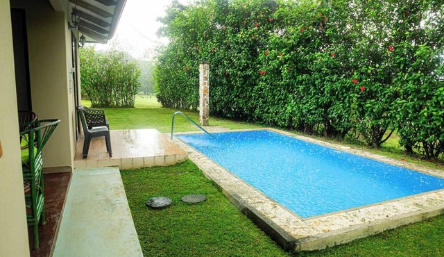 Newly remodeled two-bedroom, both suites with private attached bathrooms, private pool
