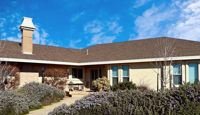 Peaceful 2-bedroom, 2-bathroom home tucked in a serene organic almond orchard