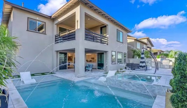 Red Rock Gated Luxury Modern Estate! Strip Views! Pool& Spa