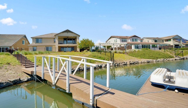 Resort-Style Lake Waterfront Executive Home 5BR, Office, Dock Access, Balcony