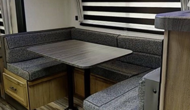 RV Trailer with campsite near Pismo Beach