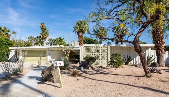 Serene Mid-Century Oasis with Salt-Water Pool