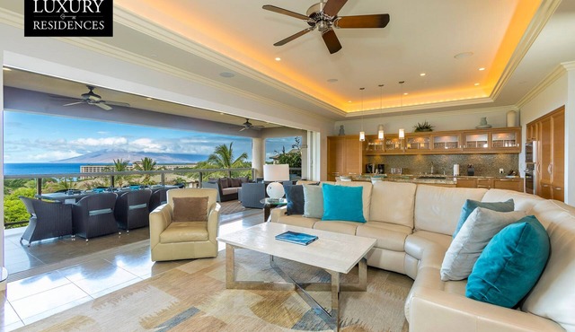 Summer Deal Wailea Villa with Ocean Views and Private Lanais