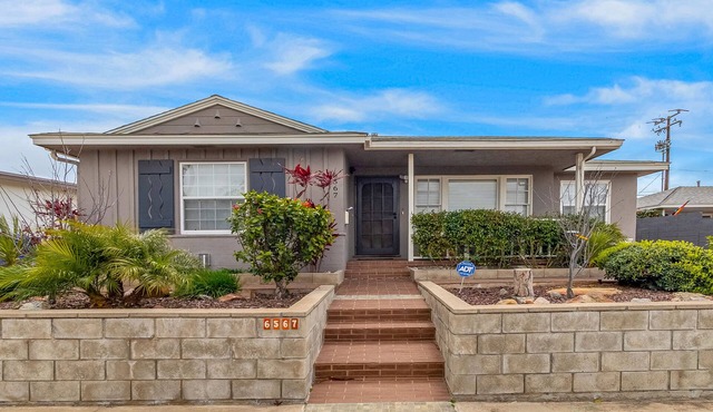 Sunny home near eateries and shops with private pool, updated kitchen, patio