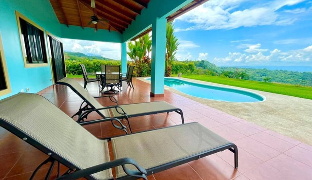 Sweeping ocean views, two-bedrooms, private pool, gated community, near golf, beaches