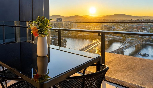 The Sunset Perch Panoramic River Escape