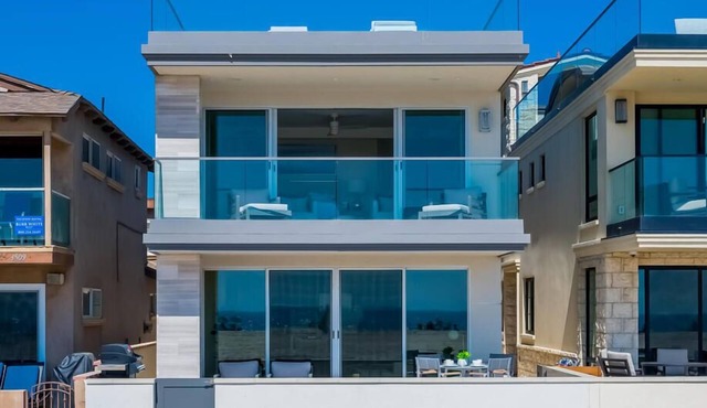 Three-story Beachfront Retreat with Postcard Ocean Views