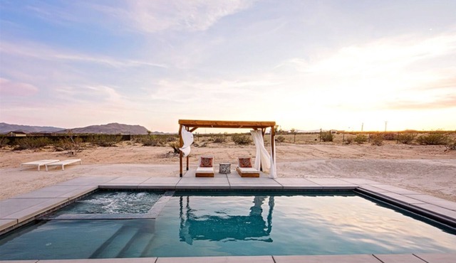Welcome to Hayden House JT — a dreamy desert sanctuary with a saltwater pool