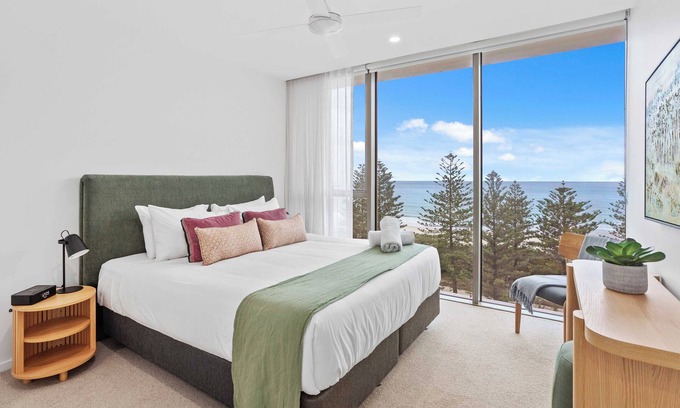 Burleigh Heads Apartment | Luxury ocean view apartment across from Burleigh Beach!