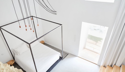 Loft acces by stairs
