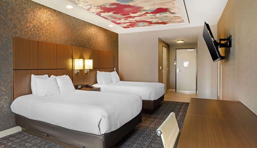 Standard Room, 2 Queen Beds, Non Smoking, Refrigerator & Microwave