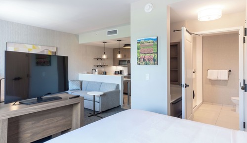 Studio, 1 King Bed with Sofa bed (Hearing Accessible)