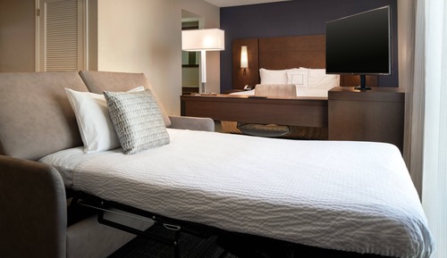 Studio, 1 Queen Bed with Sofa bed
