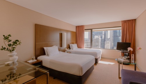 Classic Double Room, 2 Double Beds (High Floor)