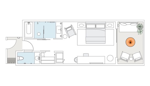 Deluxe Room, 1 King Bed, Balcony (Streamside)