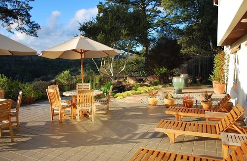 Live Oak Hotel | Santa Cruz Room Perfect for Pet Owners | 2 Spacious Rooms | Outdoor Fireplace