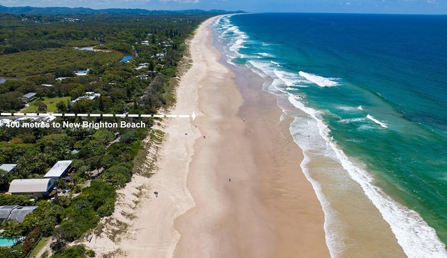 "Discover a stylish cabin 400m from the beach.